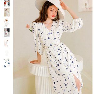 Petite studio NYC emilee dress - ivory print